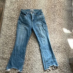 Loft high waist kick crop jeans